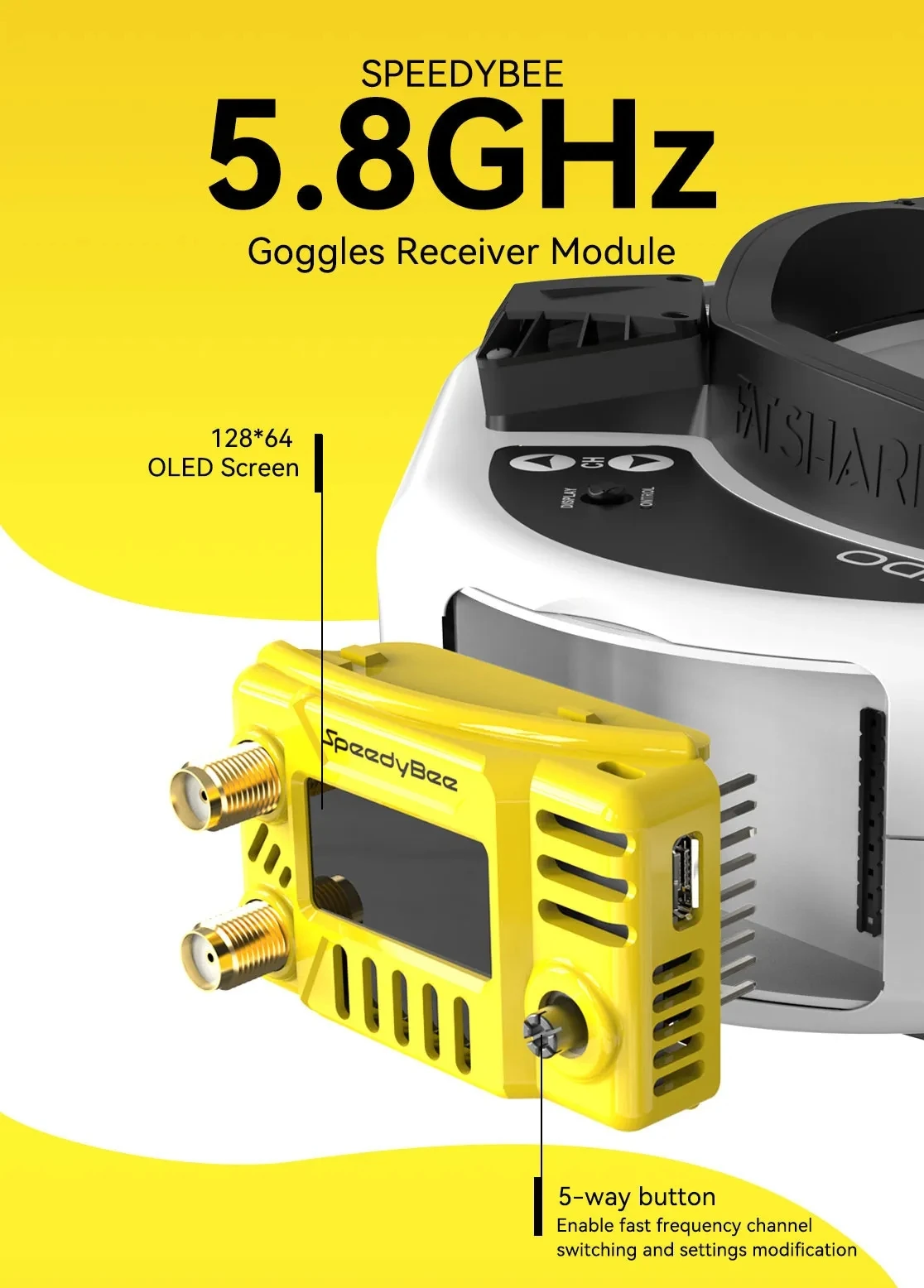 Hd Zero Camera - Módulo de Gafas FPV SpeedyBee 5.8GHz