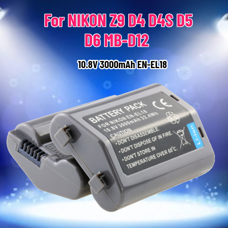 Drone Battery - Batería de 10.8V 3000mAh EN-EL18 EN-EL18A