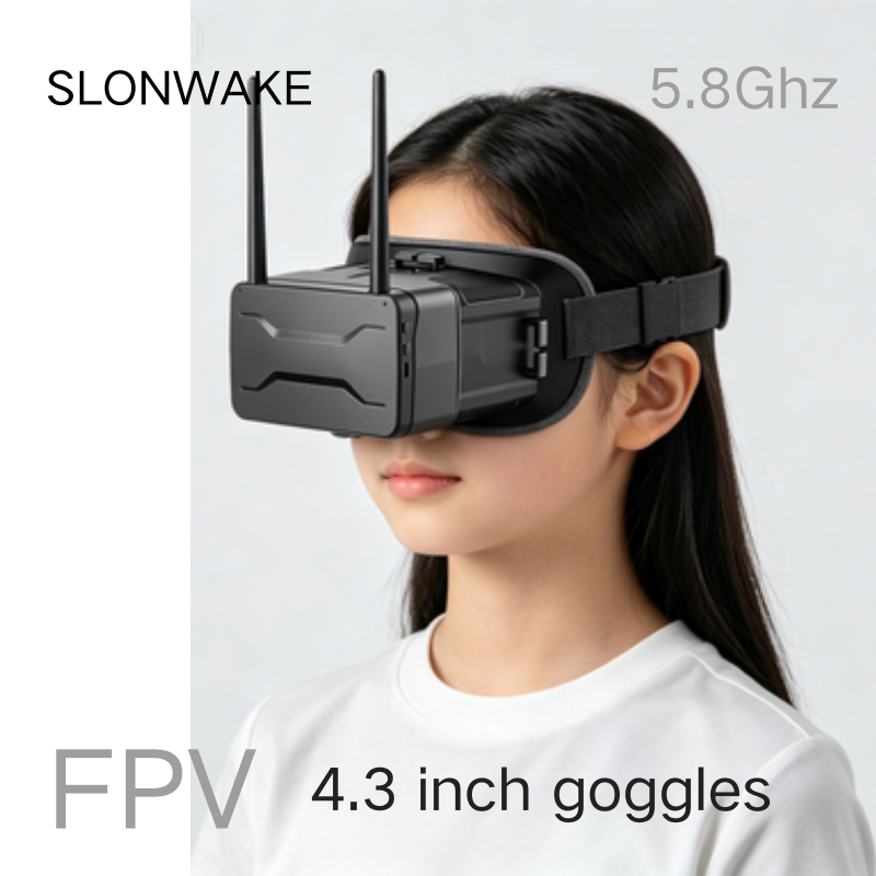 Fpv Goggles - Gafas FPV 5.8G de 4.3 Pulgadas,
