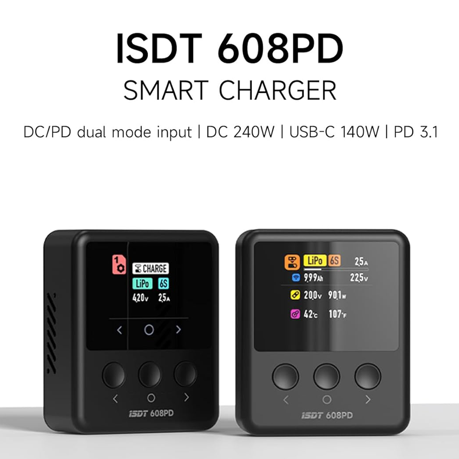Balance Charger Rc - Cargador/Descargador Inteligente ISDT 608PD de 240W