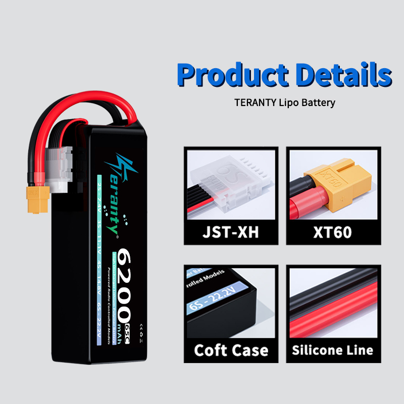 Batería Lipo TERANTY 6S de 620 - Lipo Battery 6S reseña y precio