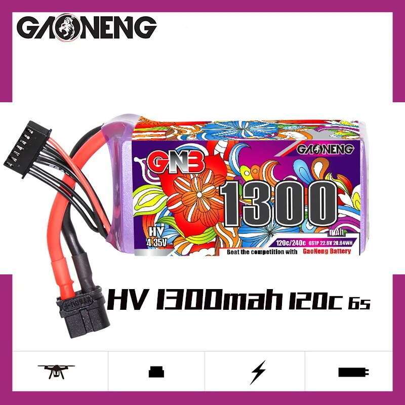 2 uds GNB 6S Lipo batería 22,8 - Lipo Battery 6S reseña y precio