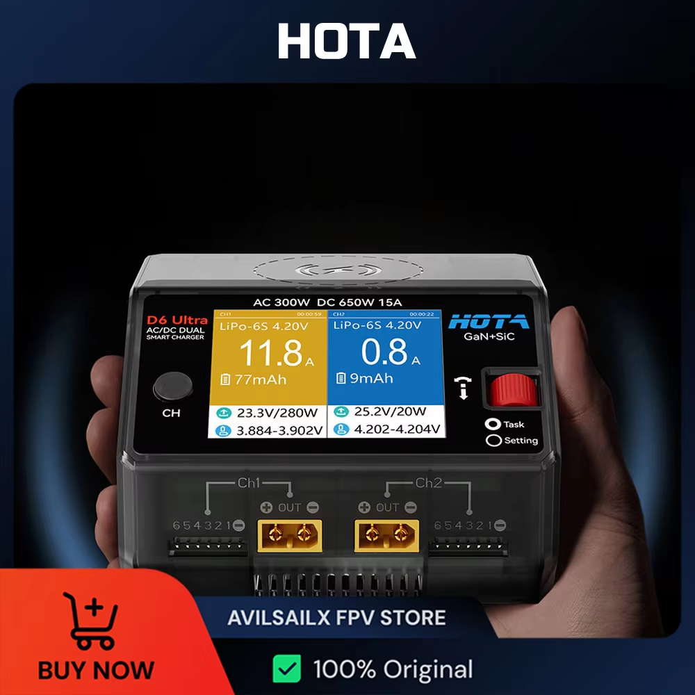 Cargador de Doble Canal HOTA D - Lipo Battery 6S reseña y precio