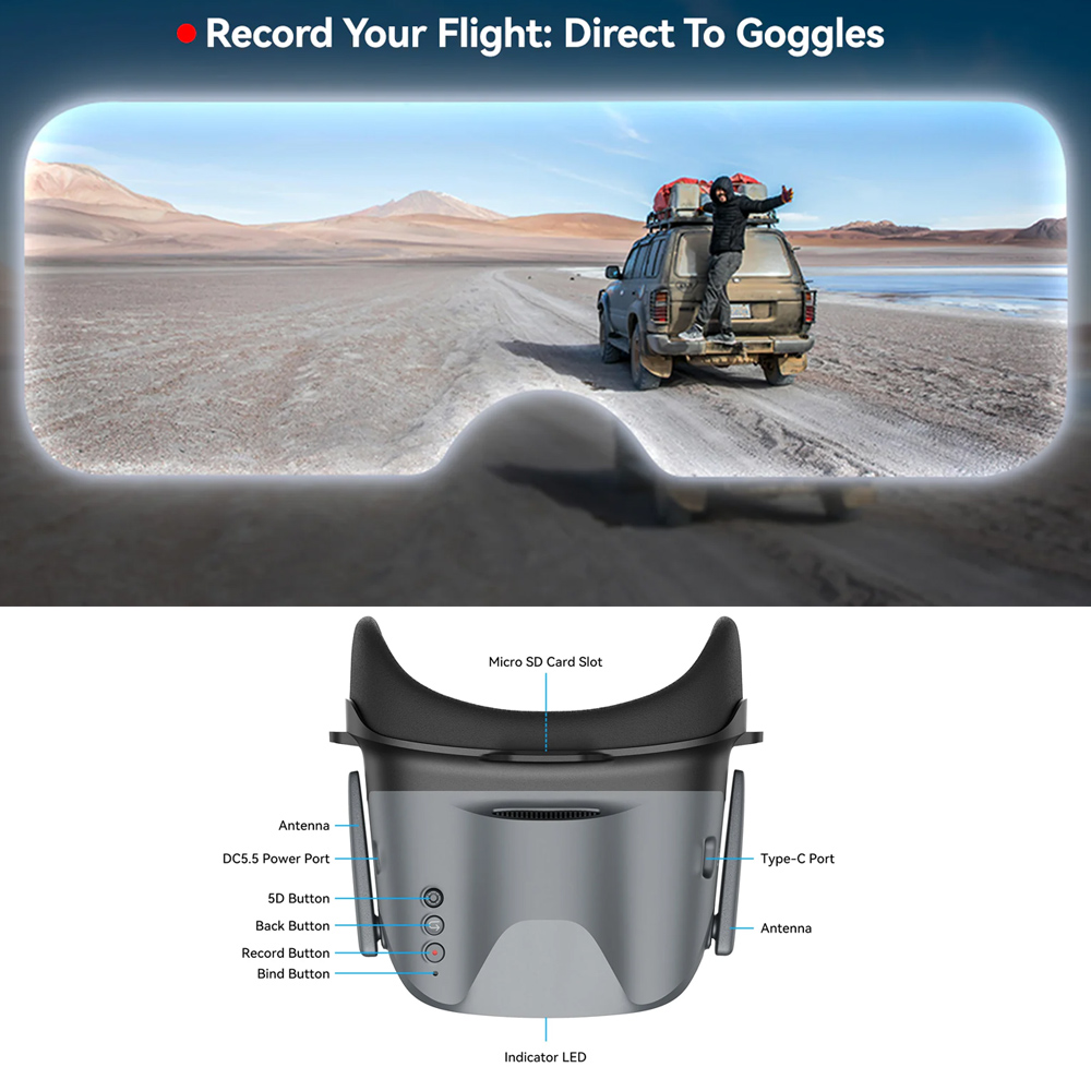 Gafas FPV BETAFPV VR04 HD Pro  - Fpv Goggles reseña y precio