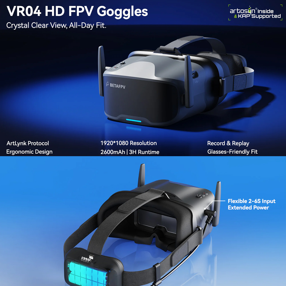 Gafas FPV BETAFPV VR04 HD Pro  - Fpv Goggles reseña y precio