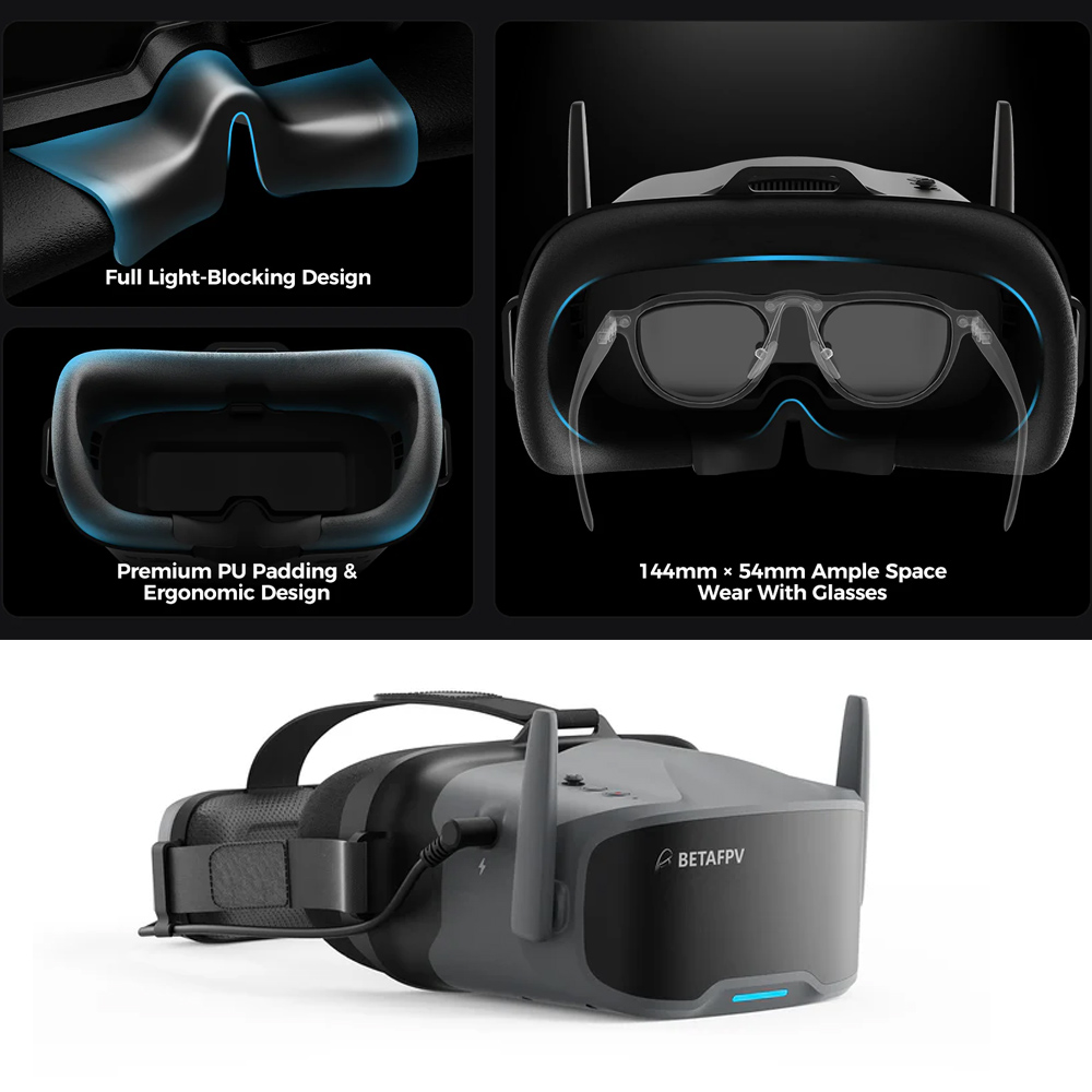 Gafas FPV BETAFPV VR04 HD Pro  - Fpv Goggles reseña y precio