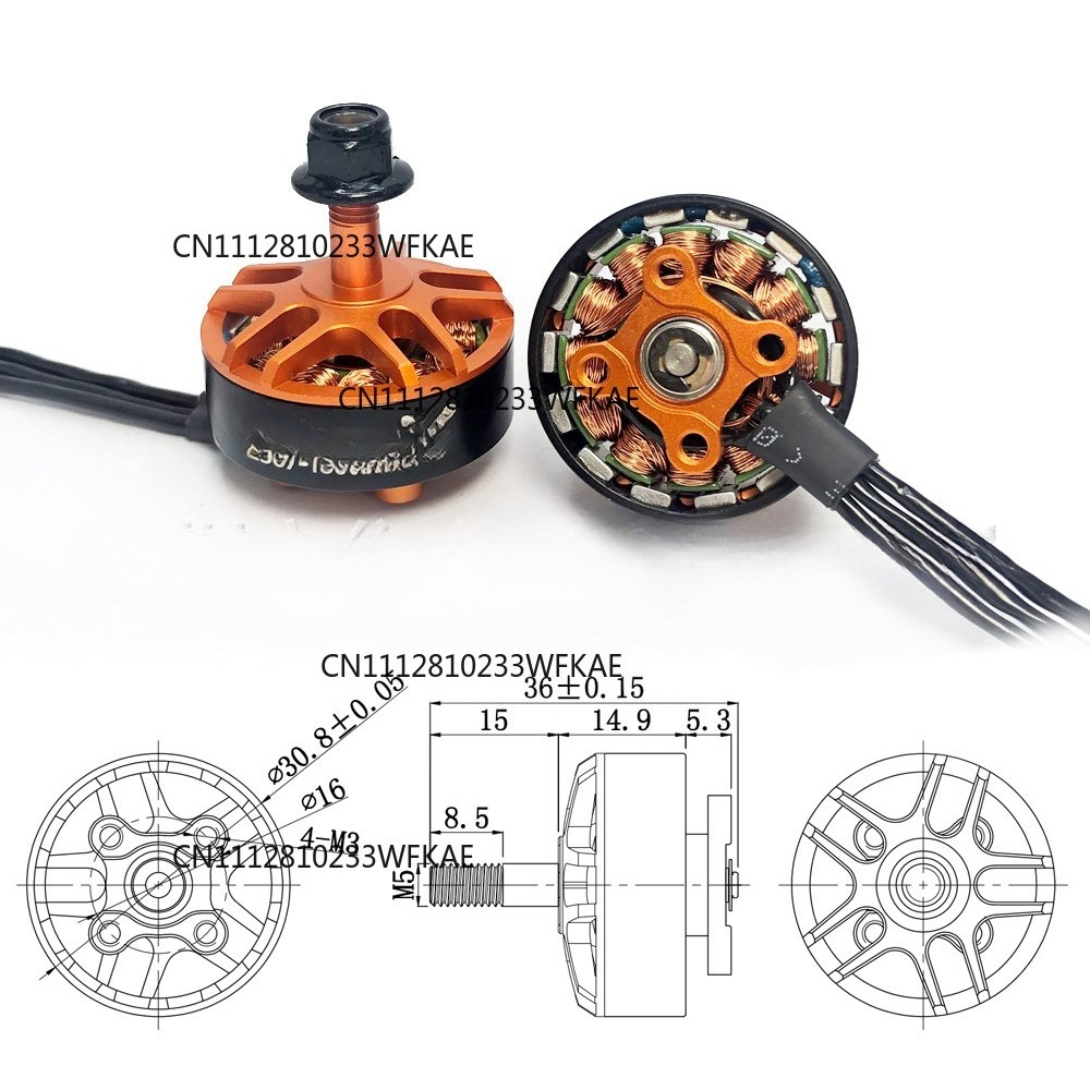 Motor YSido 2507 1800KV para d - Fpv Drone reseña y precio