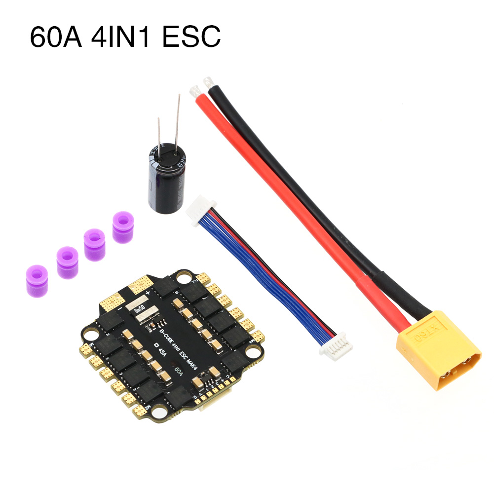 UAngel 4 en 1 45A 60A ESC BLHE - Lipo Battery 6S reseña y precio