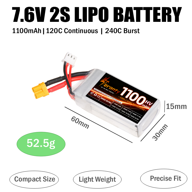 Batería LiPo HV Teranty 2S 3S  - Lipo Battery 6S reseña y precio