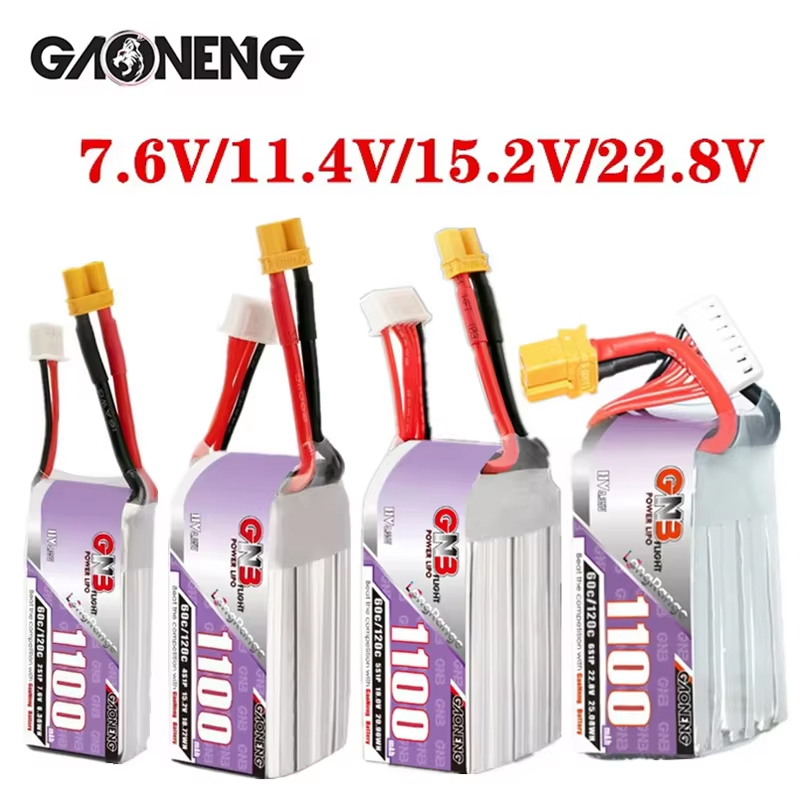 GNB 1100mAh 2S 3S 4S 6S 60C/12 - Lipo Battery 6S reseña y precio
