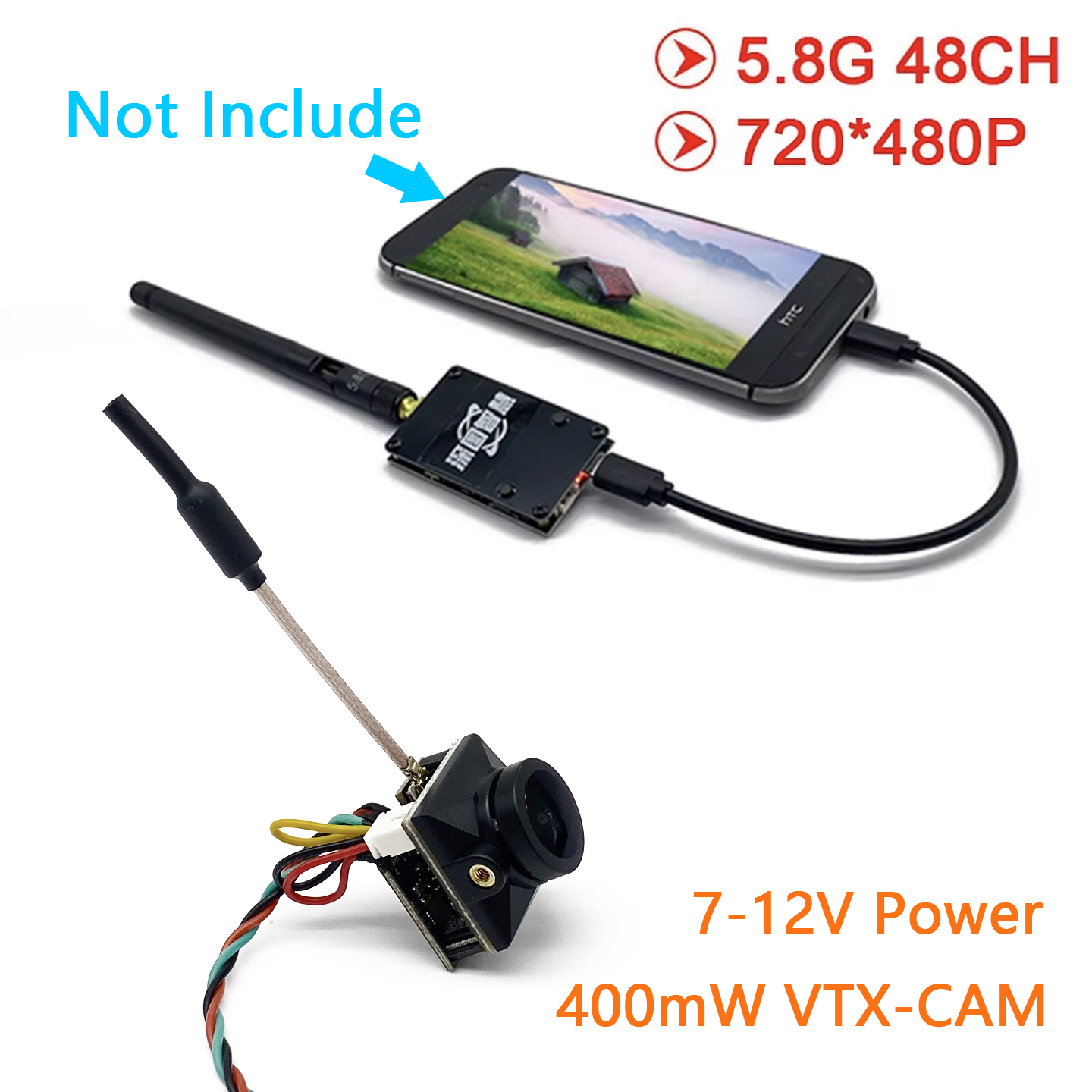 Receptor SLONWAKE 5.8G Analógi - Analog Fpv Camera reseña y precio