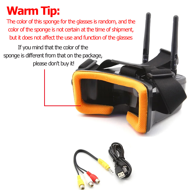 Gafas de vídeo VR009 FPV, pant - Fpv Goggles reseña y precio